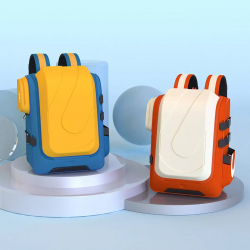 Школьный рюкзак Xiaomi UBOT Decompression Spine Protection Schoolbag 20-35L Beige/Orange (UBOT-006)